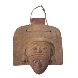 Unique Possibly Mayan Mexican Folk Art Face Mask With Pre-Columbian Vibes